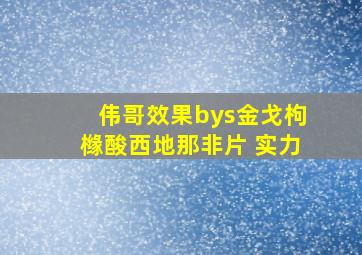 伟哥效果bys金戈枸橼酸西地那非片 实力